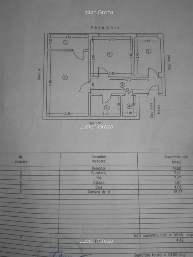Apartament cu 2 camere decomandat, mobilat în 1 Mai - 9