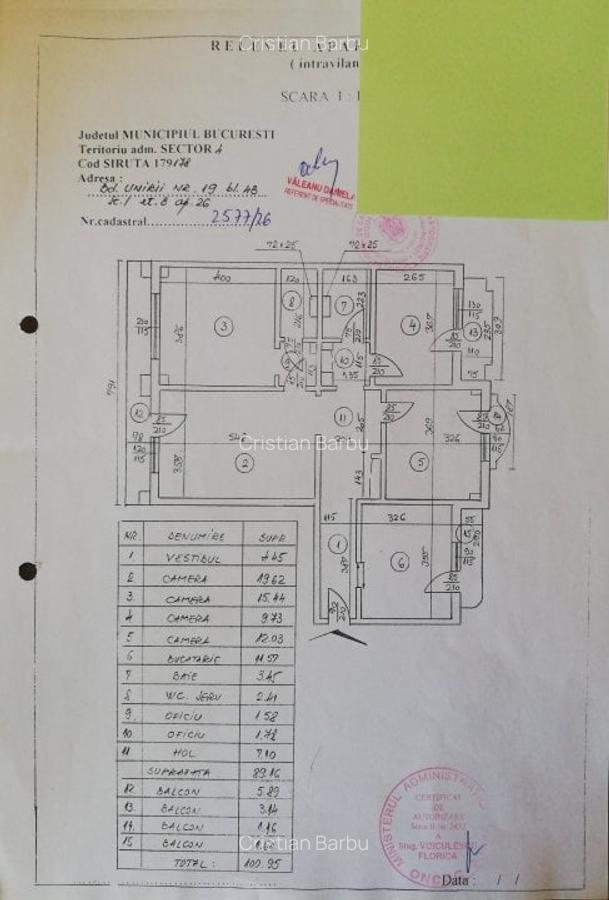 Apartament cu 4 camere decomandat în Unirii - 8