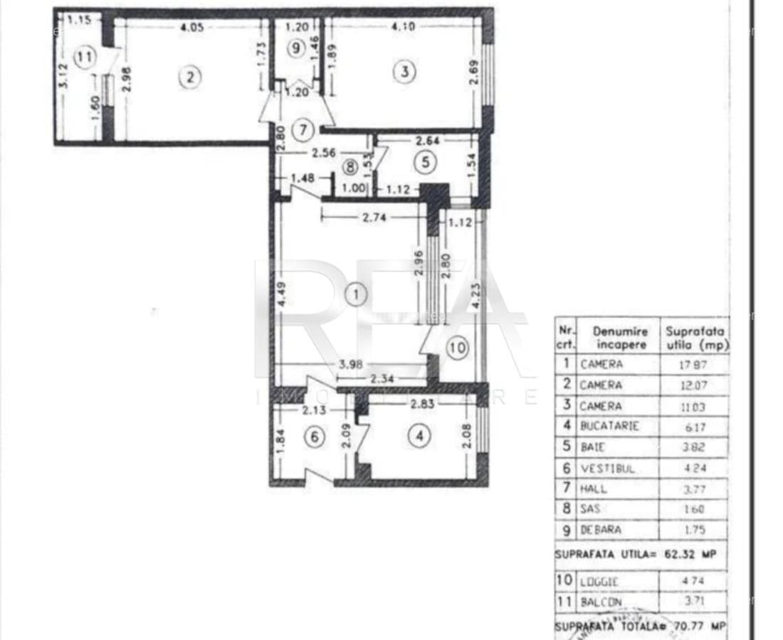 3 camere 7/10, centrala, anvelopat-Lujerului- 50 m metrou. - 7