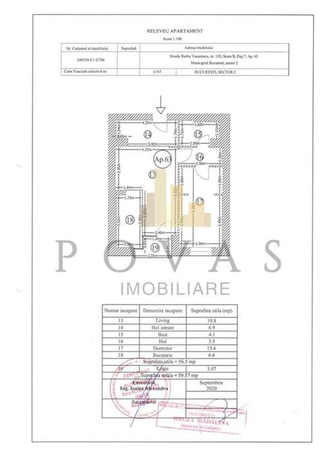 Vanzare Apartament 2 camere Barbu Vacarescu Tei - 11