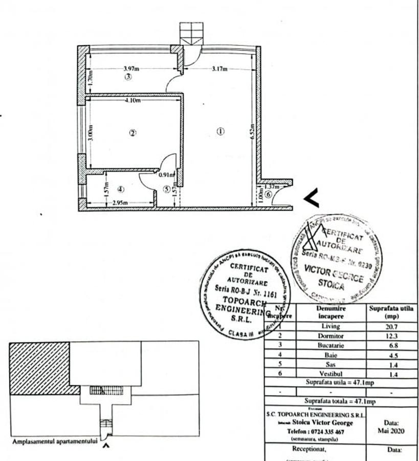 Apartament la curte Bragadiru, 2 camere - 15