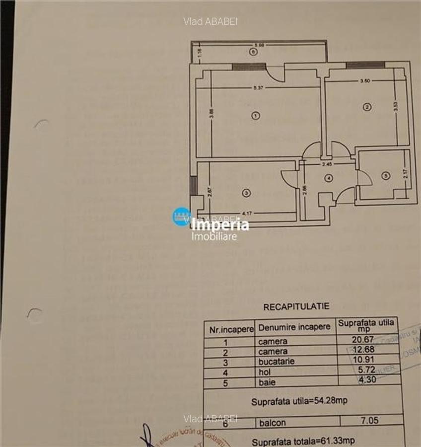 Apartament cu 2 camere decomandat în Bucium - 7