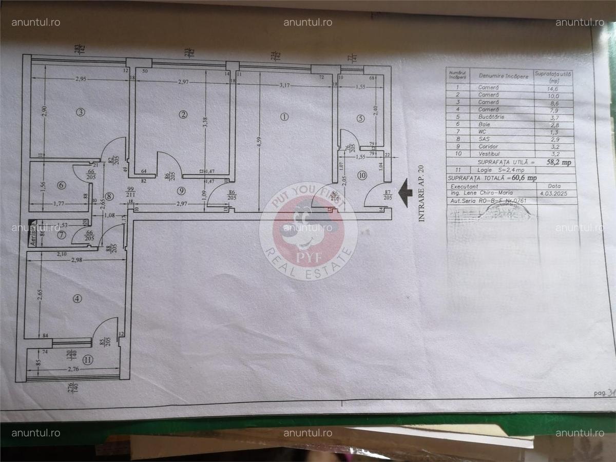 Tudor Vladimirescu | Apartament 4 camere | Semidecomandat | 61mp | B11182 - 5 Tudor Vladimirescu | Apartament 4 camere | Semidecomandat | 61mp | B11182 - 5