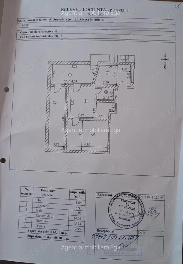 Apartament doua camere la curte, zona 1 Mai. - 13