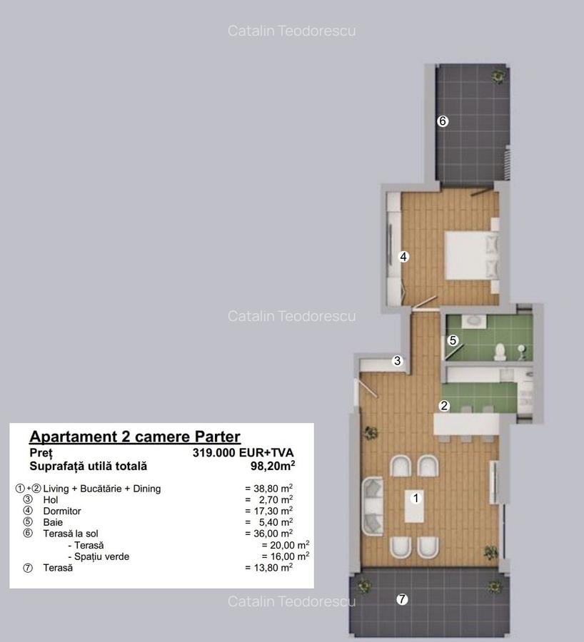 FORESTI SINAIA - PROIECT IMOBILIAR UNIC ULTRA-LUXURY - APARTAMENT 2 CAMERE - 12