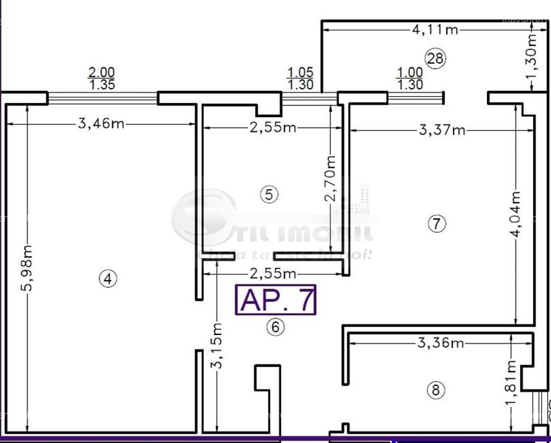 Apartament 2 camere -decomandat - Bucium - 8