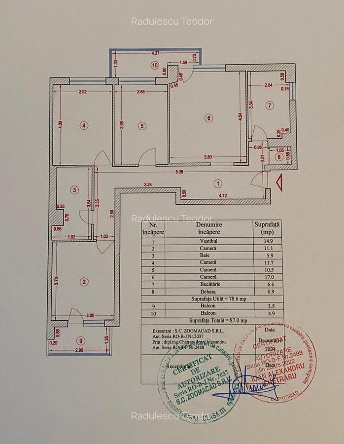 Apartament 4 camere decomandat, Vedere Mixta, Metrou Lujerului, Bloc Anvelopat - 6