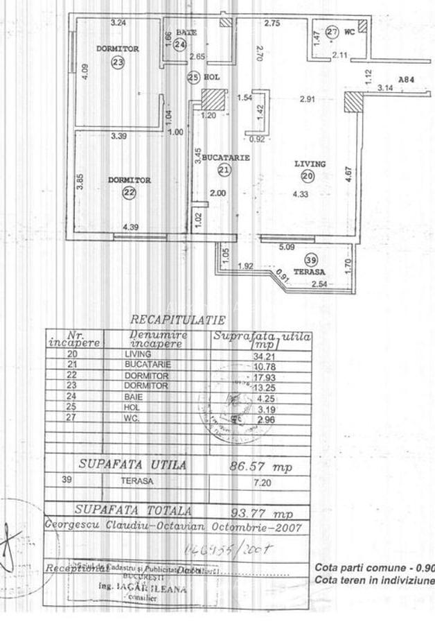 3 Camere 86mp Rond Piata Alba Iulia Unirii Decebal Burebista bloc 2007 - 9