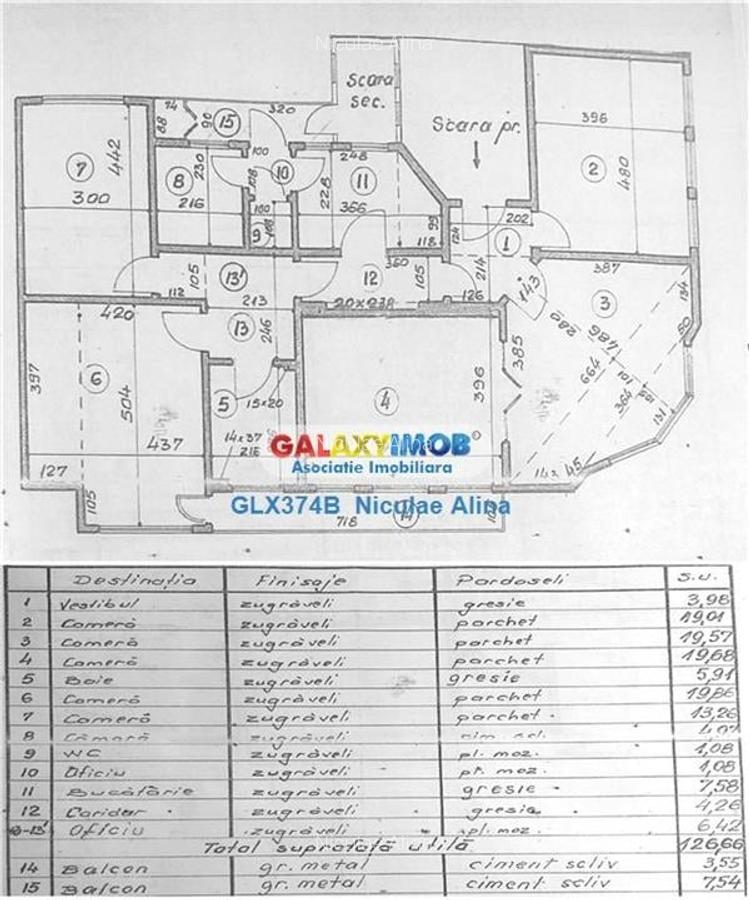 Inchiriere apartament 5 camere ideal activitati birou zona Pta Romana - 8