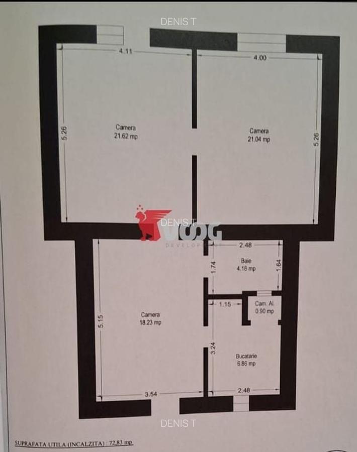 Apartament 3 camere , Piata Maria , 125 000 euro - 4