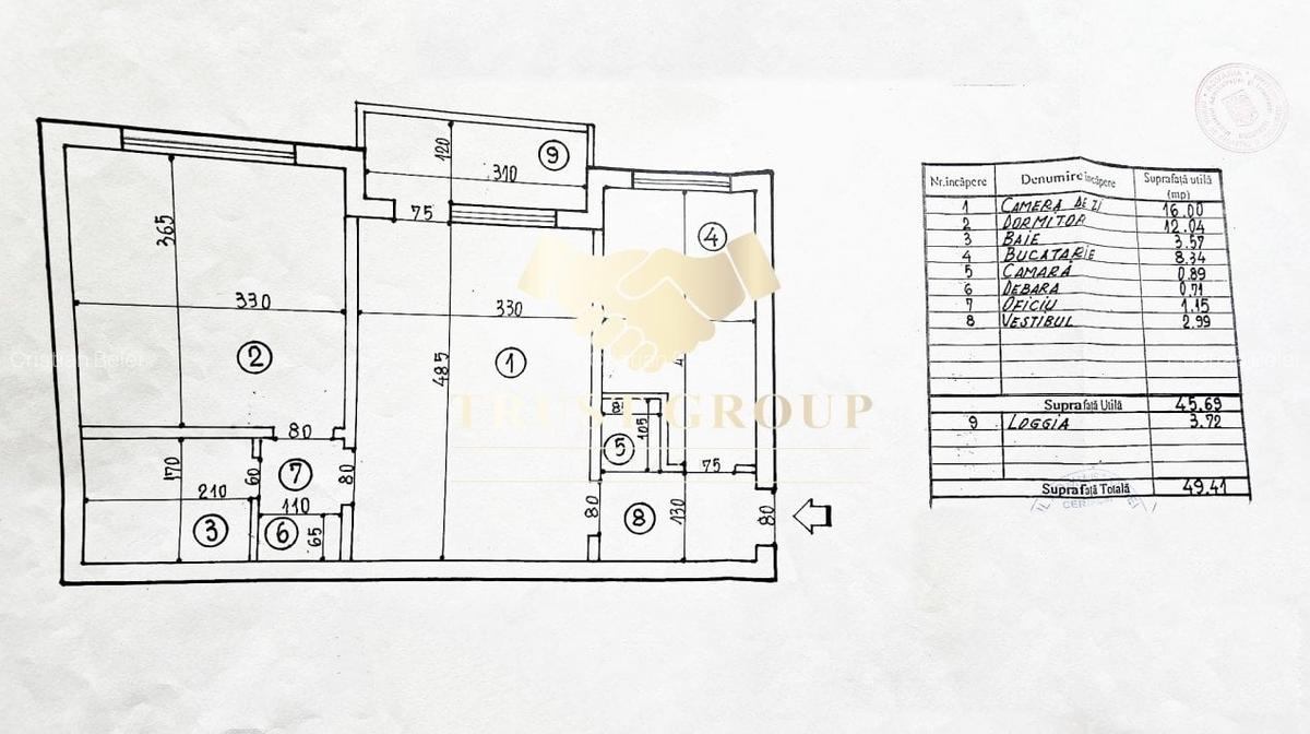 2 camere Veteranilor-bloc reabilitat | etaj 3 din 4 | loc de parcare adp - 11