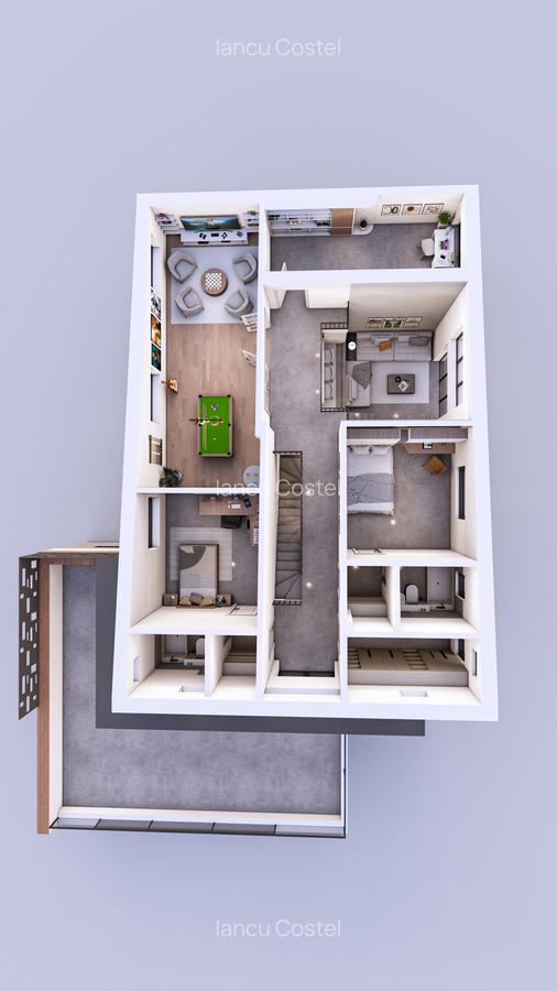 Vilă individuală exclusivistă, 5 camere 300mpu, teren 900mp, pădure Balotești - 8