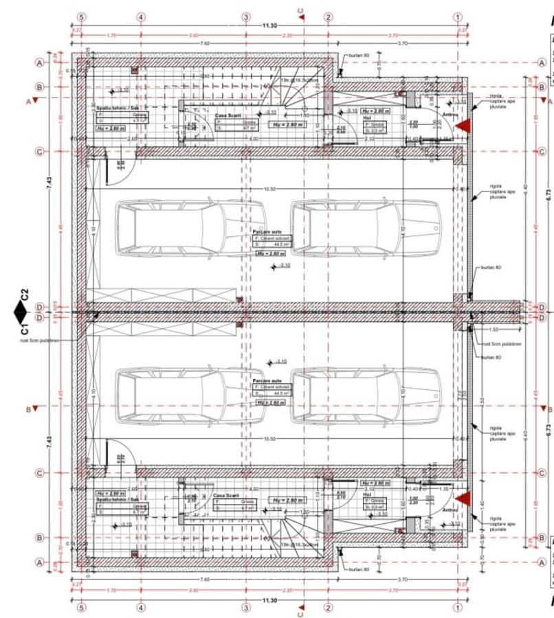 Teren autorizat de vanzare , pentru 5 DUPLEXURI ,Floresti - 4 Teren autorizat de vanzare , pentru 5 DUPLEXURI ,Floresti - 4