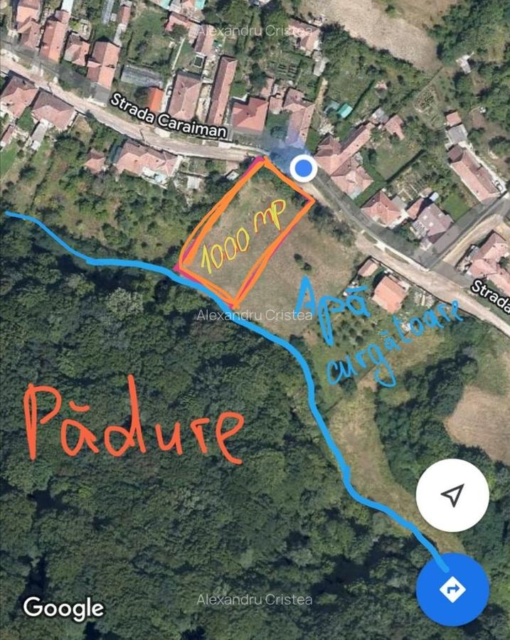 Teren constr.1000 mp, in Sighisoara, s. Caraiman - 1