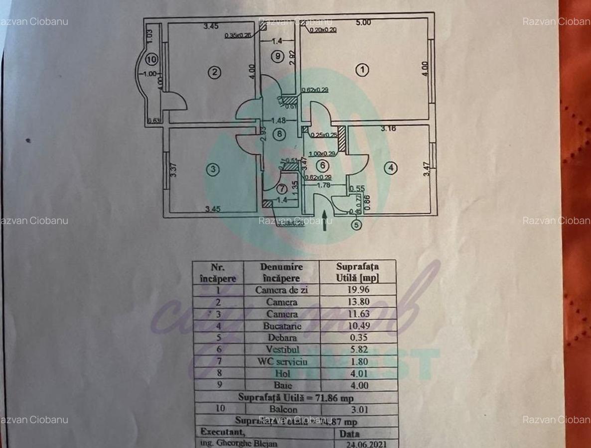 3 Camere Timpuri Noi-Bloc Anvelopat-Posibilitate centrala - 3