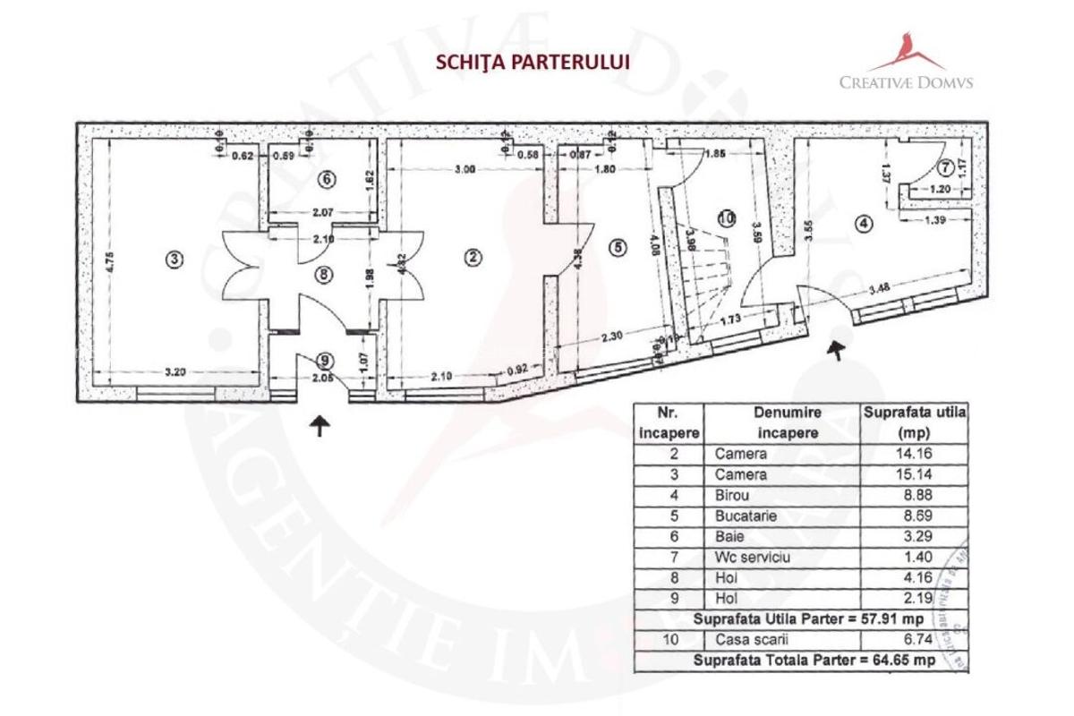 Vila cu 7 camere, 186 mp utili - Piata Muncii - 16