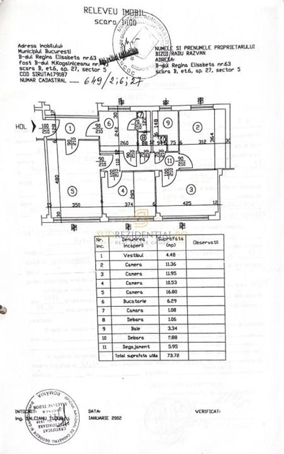 Apartament 4 camere in zona ultracentrala, acces metrou Izvor - 0% Comision! - 6