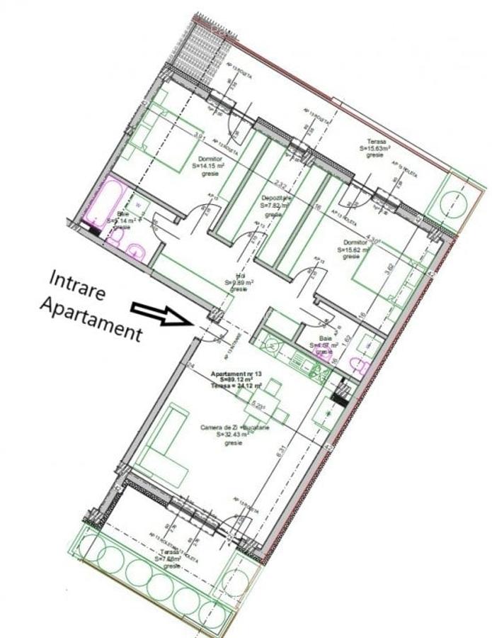 Apartament cu 3 camere în Iosia - 4