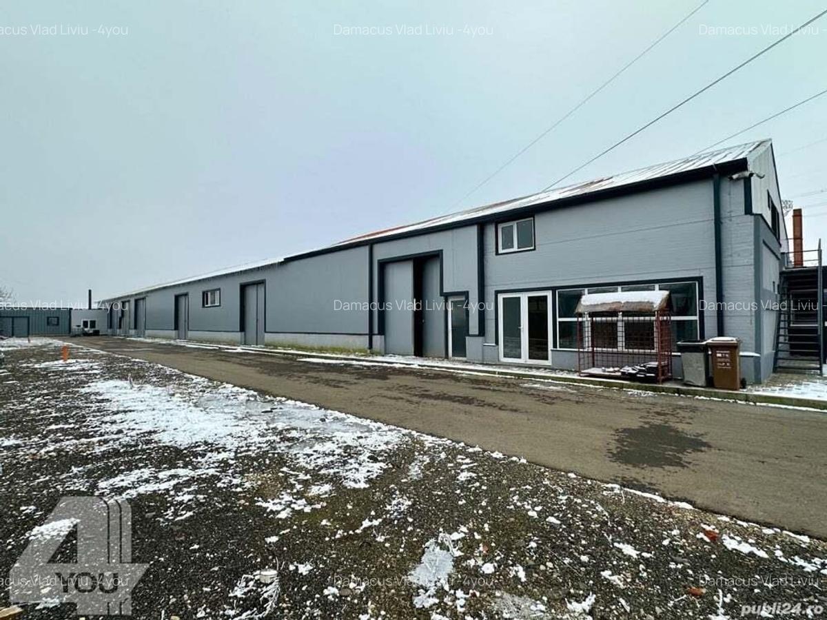 Hala industriala 1000 mp cu teren 3100 mp,curte betonata ?i pietruita - 2