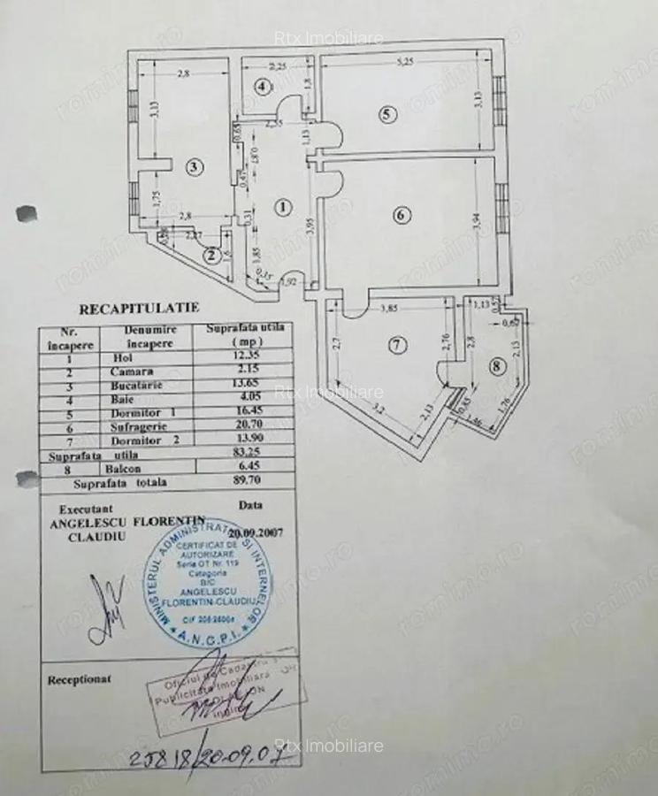 Apartament 3 camere 89,70mp strada Cuza Voda - 16