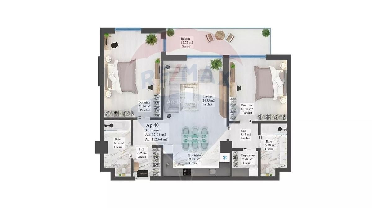 Apartament - 8