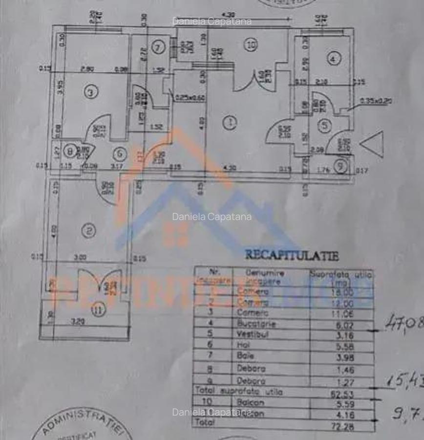 Vanzare apartamentn 3 Camere Lujerului - 8