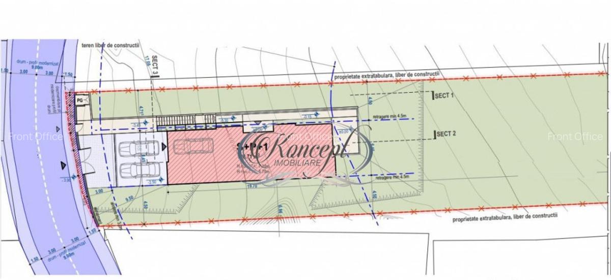 Teren cu proiect autorizat in Faget - 1