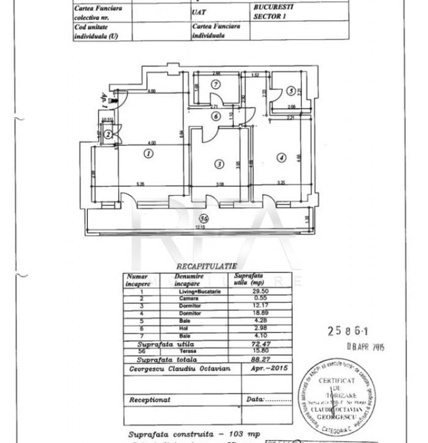De vanzare: Apartament 3 camere Baneasa, bloc 2015, ba - 9