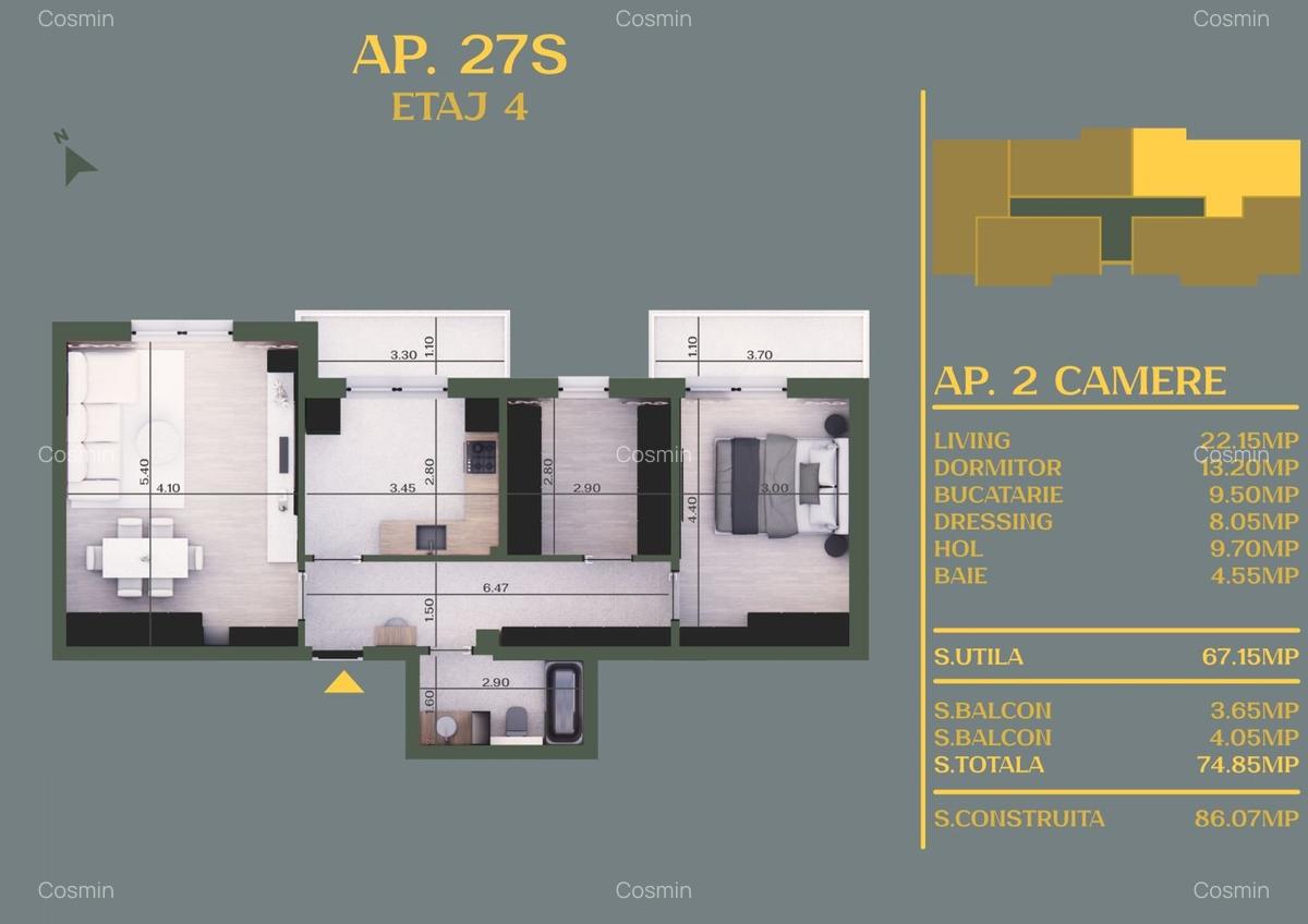 Apartament 3 camere Berceni - rate dezvoltator - 3 Apartament 3 camere Berceni - rate dezvoltator - 3