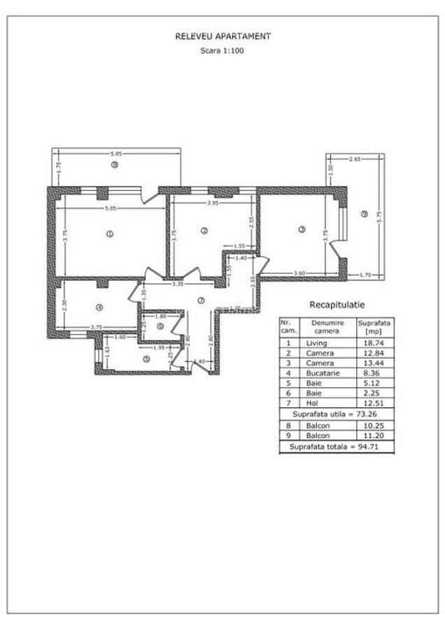 VANZARE 3 CAMERE CU PARCARE IMOBIL NOU PARC BAZILESCU - 5