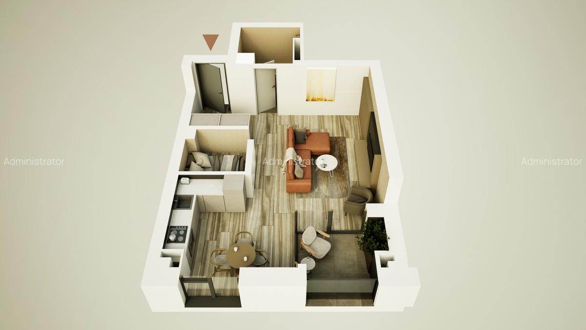 Cartierul Vienez: Apartament 1,5 camere cu extra spațiu/ în centrul Timișoarei - 2