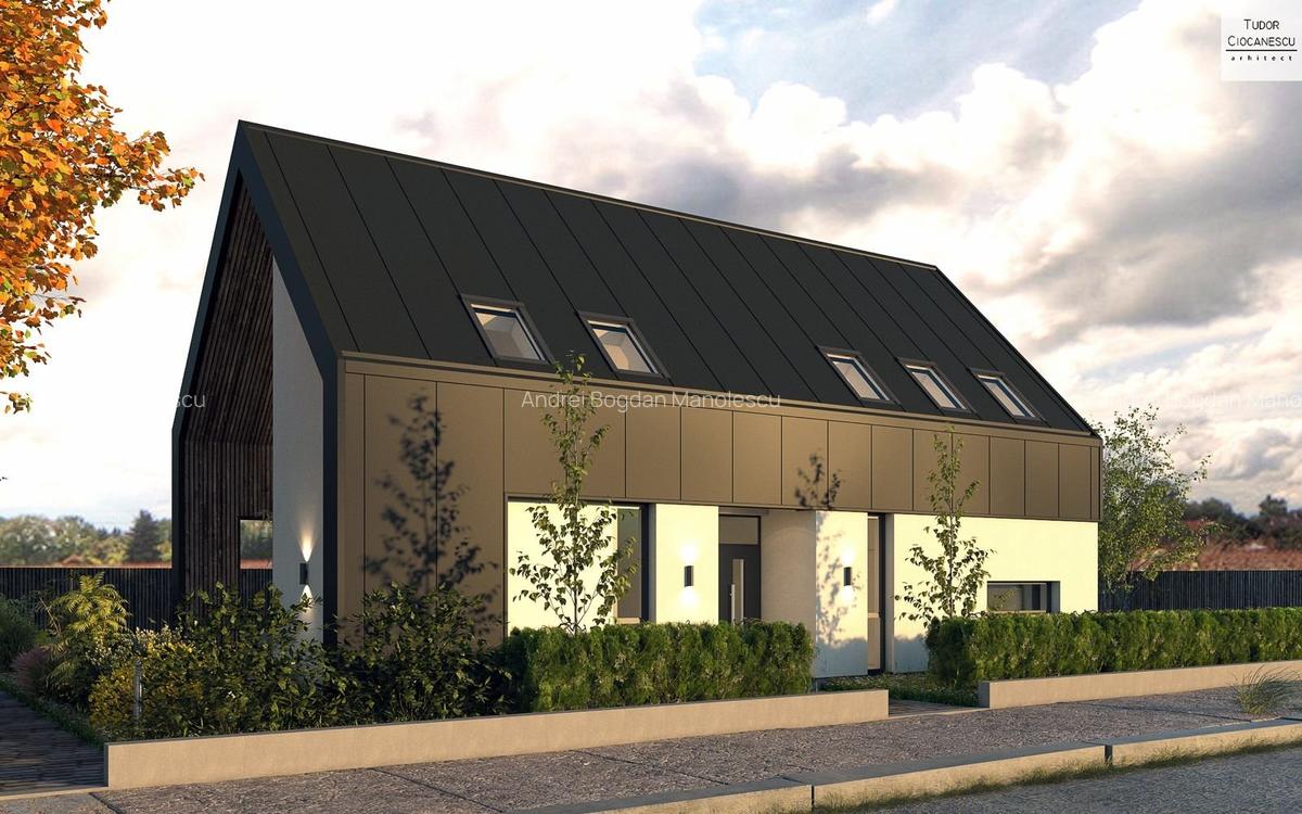 Vanzare vila lux  cu arhitectura premium si curte mare in Magurele - 1