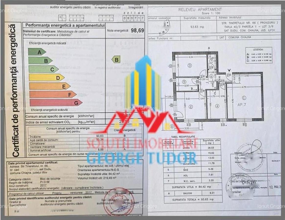 Apartament 3 camere + mansarda, 176 mp,  Str. Tineretului Nr 66,  Chiajna, Dudu - 1 Apartament 3 camere + mansarda, 176 mp,  Str. Tineretului Nr 66,  Chiajna, Dudu - 1