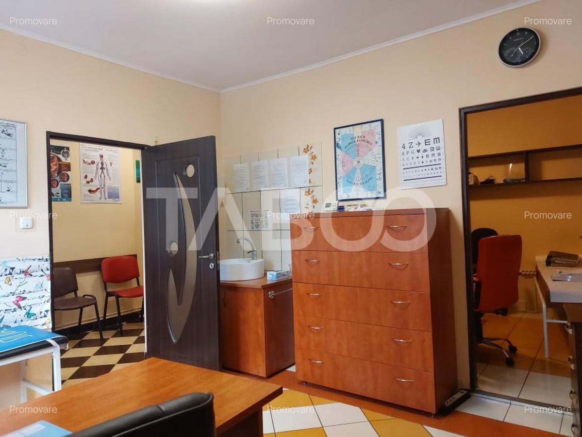Cabinet medical de vanzare 3 camere 50 mp mobilat central Cisnadie - 7
