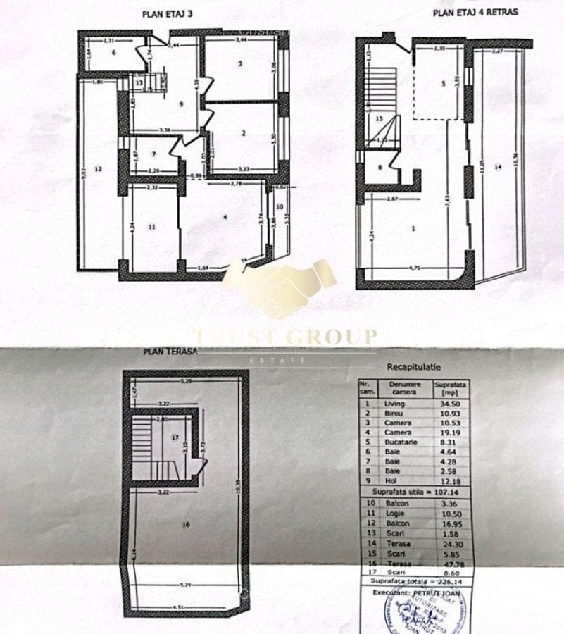 Apartament cu 3 camere decomandat în Eminescu - 11