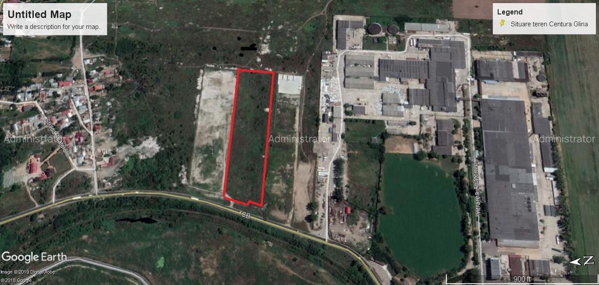 Centura 1, stradal Glina, teren intravilan mare, deschidere generoasa! 24000/84 - 1