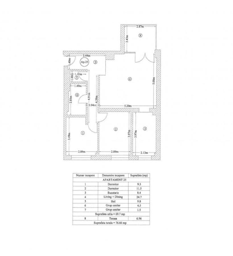 Apartament 3 camere - decomandat - zona Floreasca - 7