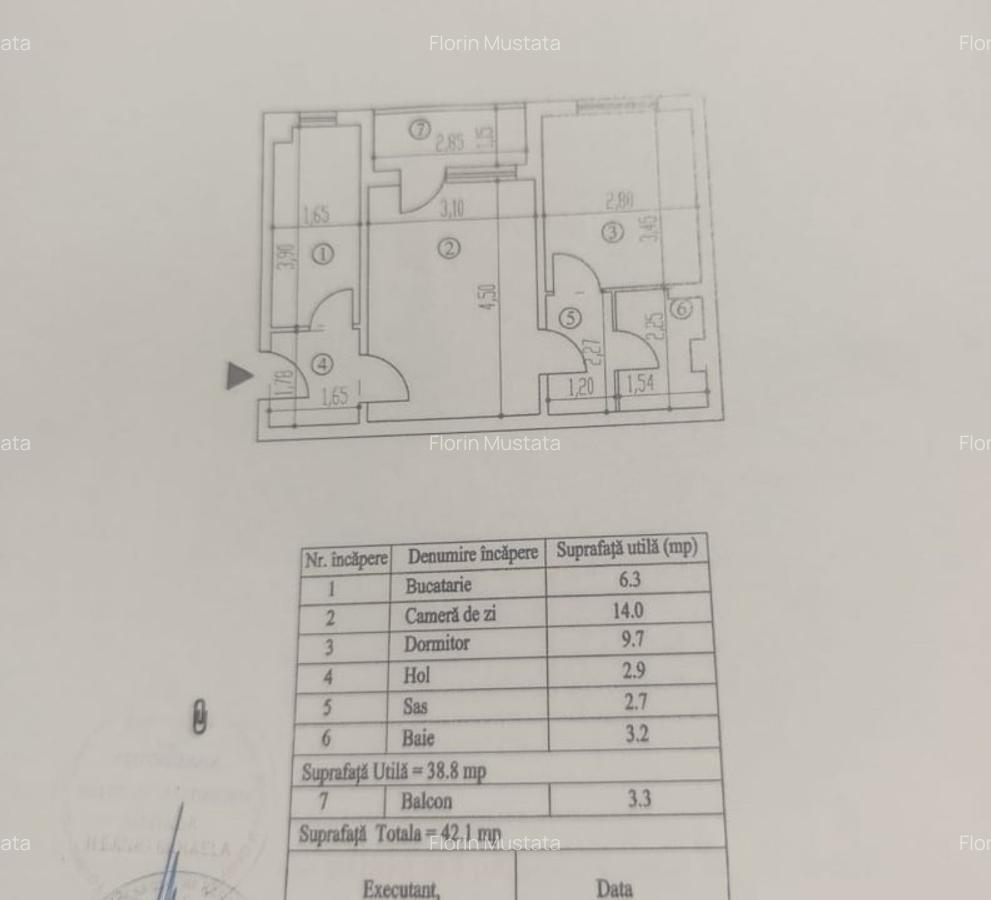 Ap.2 camere Conf. 2 sporit - 42mp, Calea Galati - Kogalniceanu. - 2