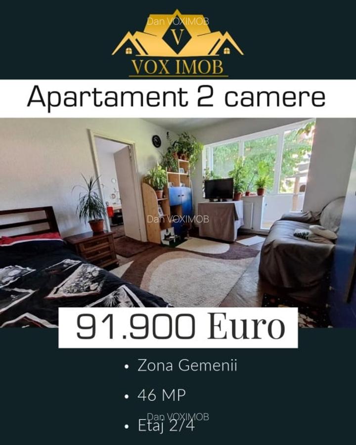 Apartament 2 camere zona Gemenii - 1