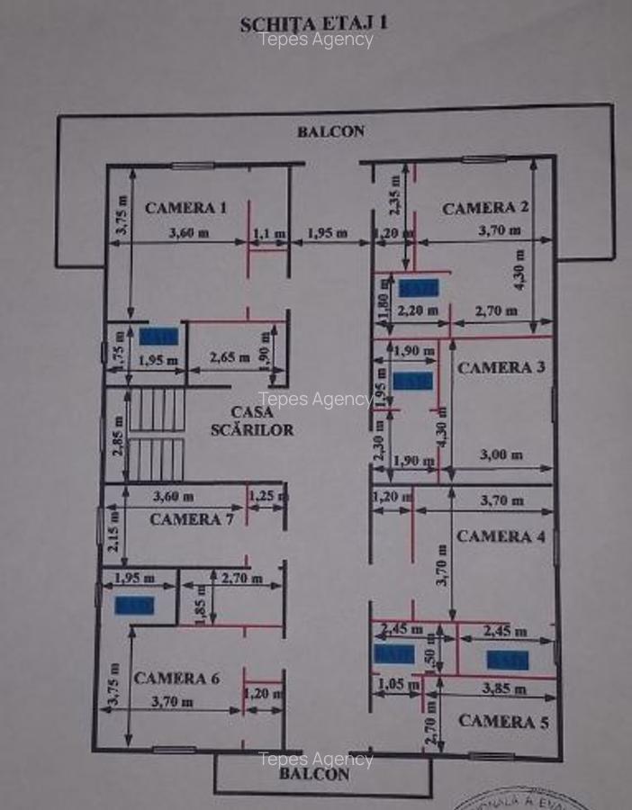 Ocazie!, Pret: 670.000 euro,Imobil D+P+2E+M, 30 cam, 886/2851 mp teren, Timisoara,Nord, ideal pentru - 8