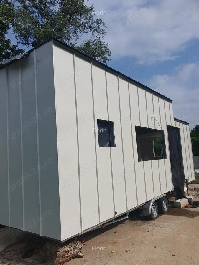 Tiny House la Ro?u pe Trailer Black Friday - 6