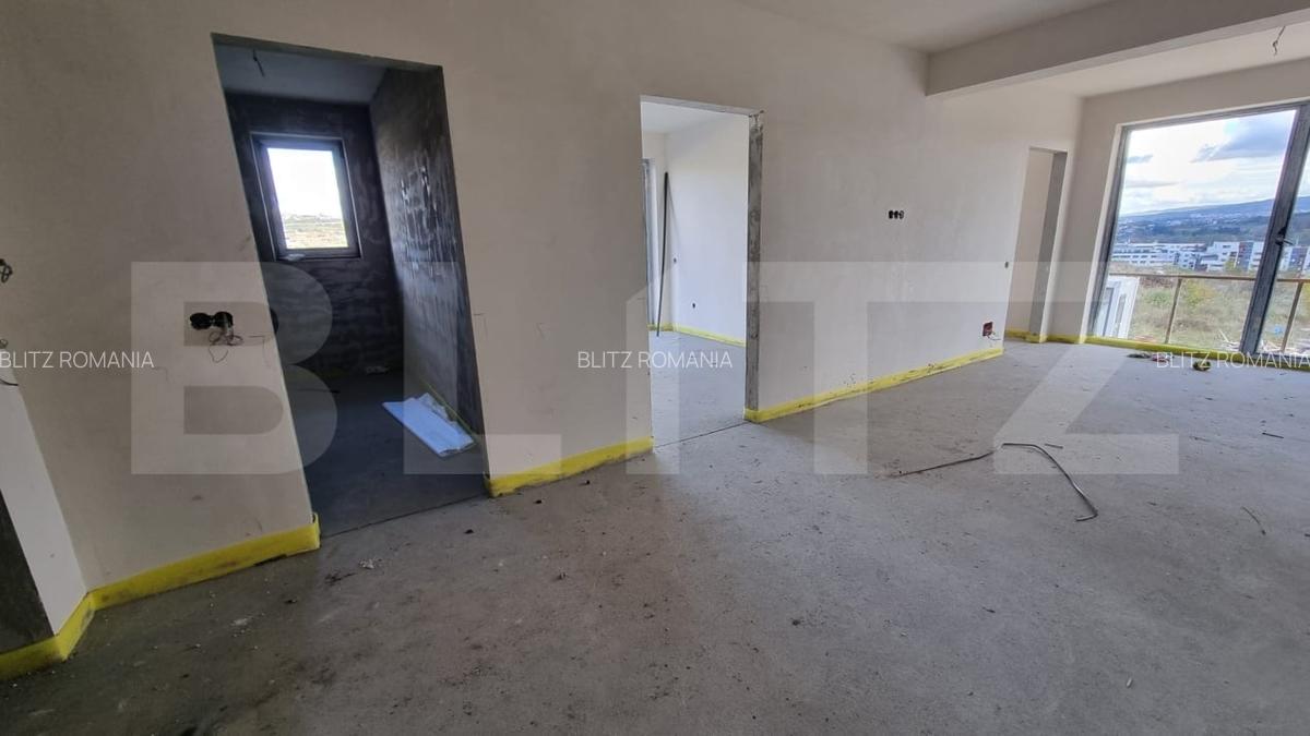 Apartament 3 camere, 54mp, terasa 40mp, bloc nou, zona Regal, Baciu - 1