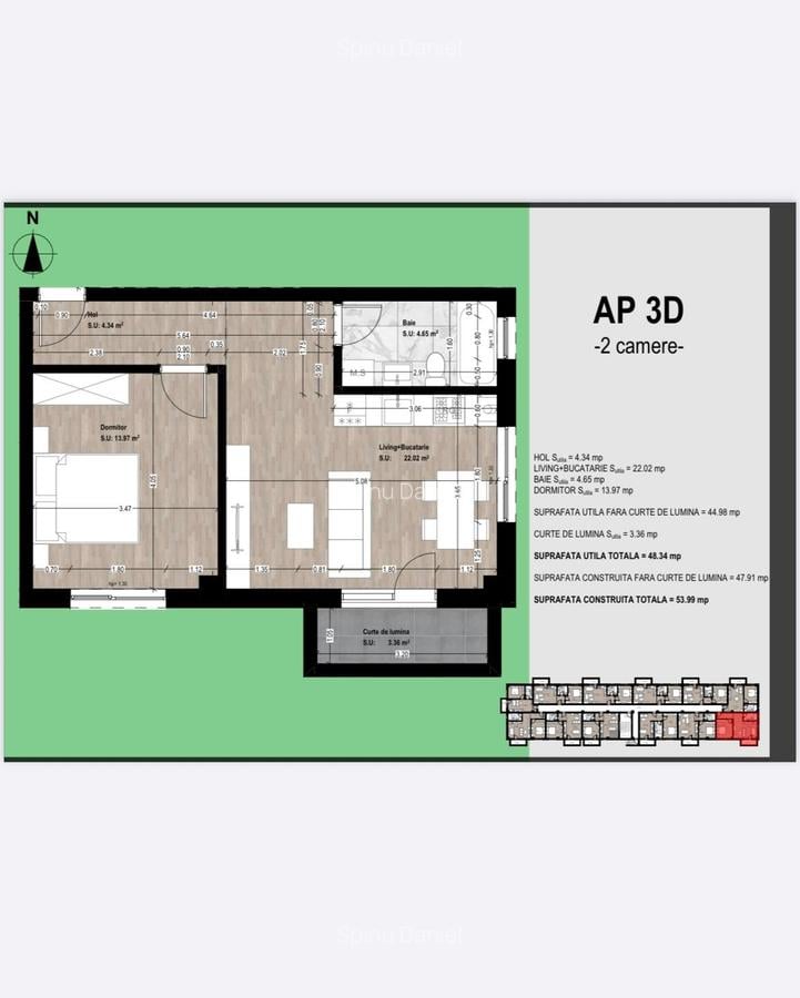Apartament 2 camere la Demisol. Direct Dezvoltator! - 4 Apartament 2 camere la Demisol. Direct Dezvoltator! - 4