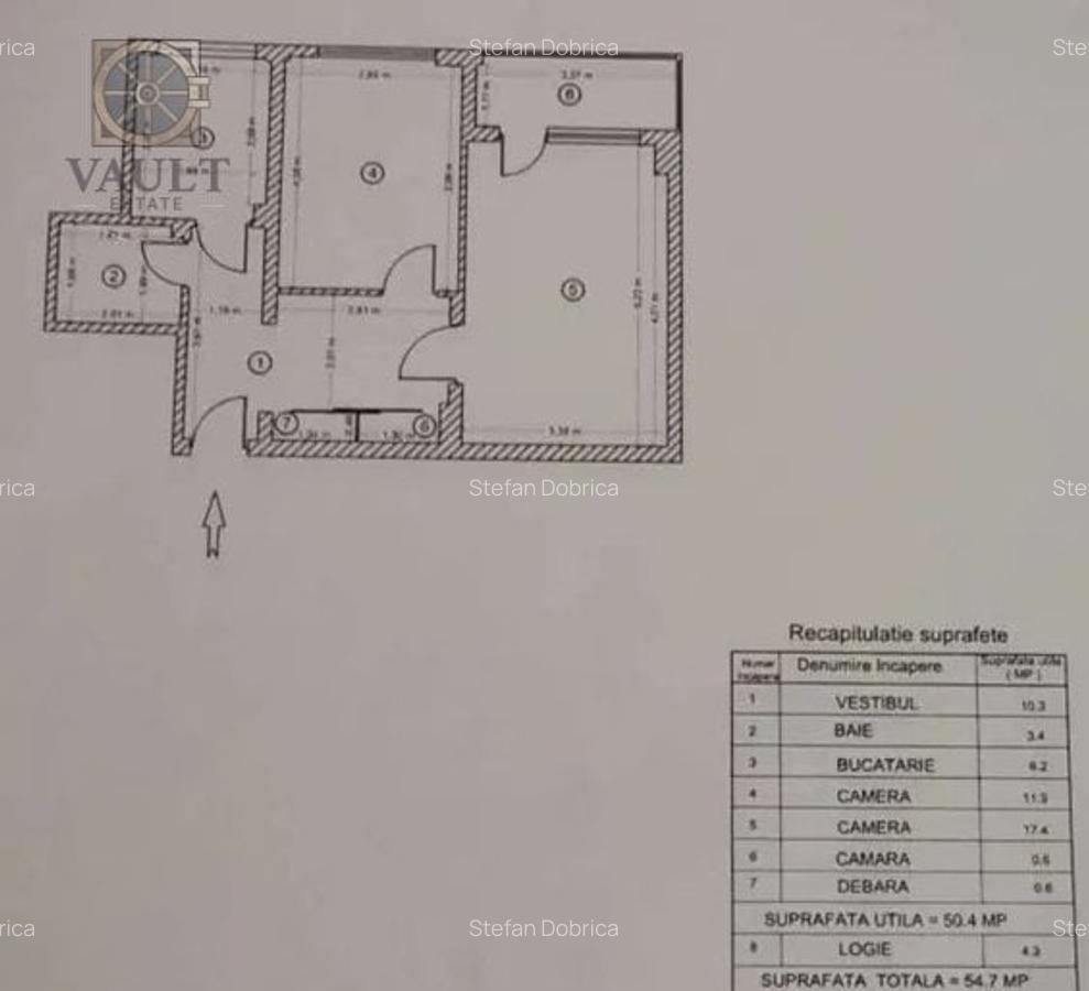 Apartament cu 2 camere decomandat, mobilat în Titan - 8