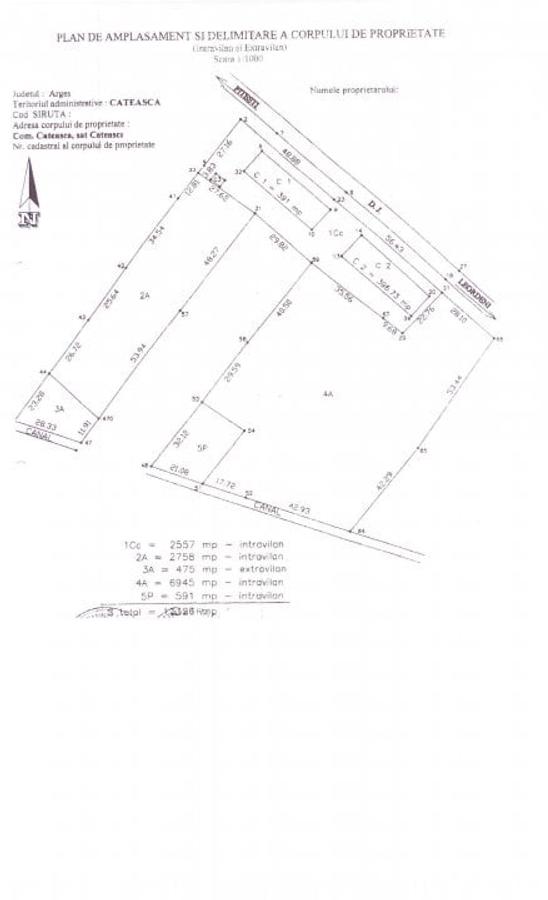 Proprietate Cateasca, teren 13.326 mp + 2 blocuri P+2E, nefinisate - 3
