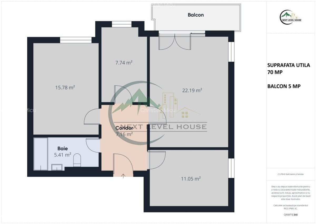 Apartament 3 camere, Avantgarden Faza 4 - 7