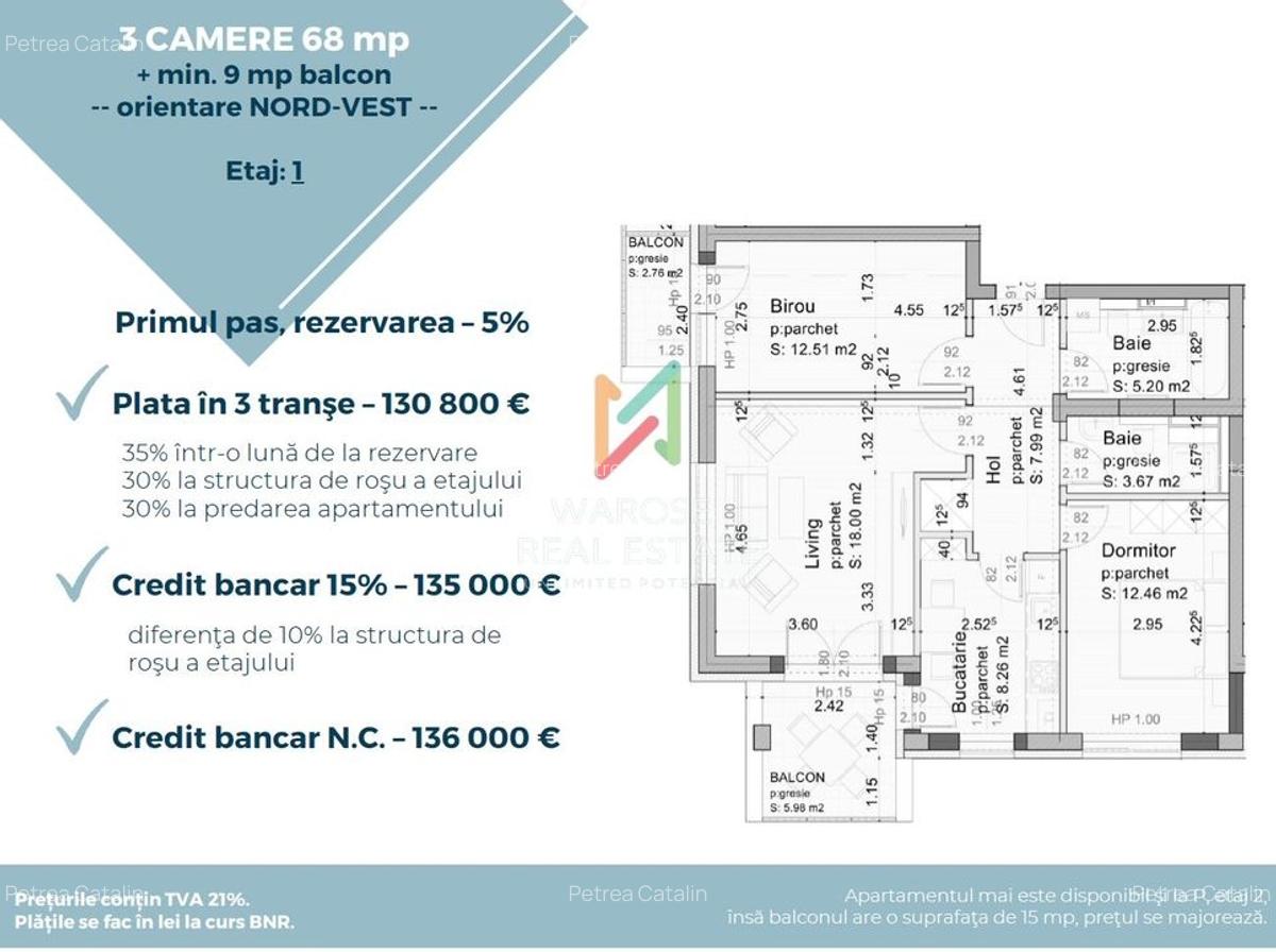 3 Camere | 0% Comision | Tractorul | 2026-2027 - 5