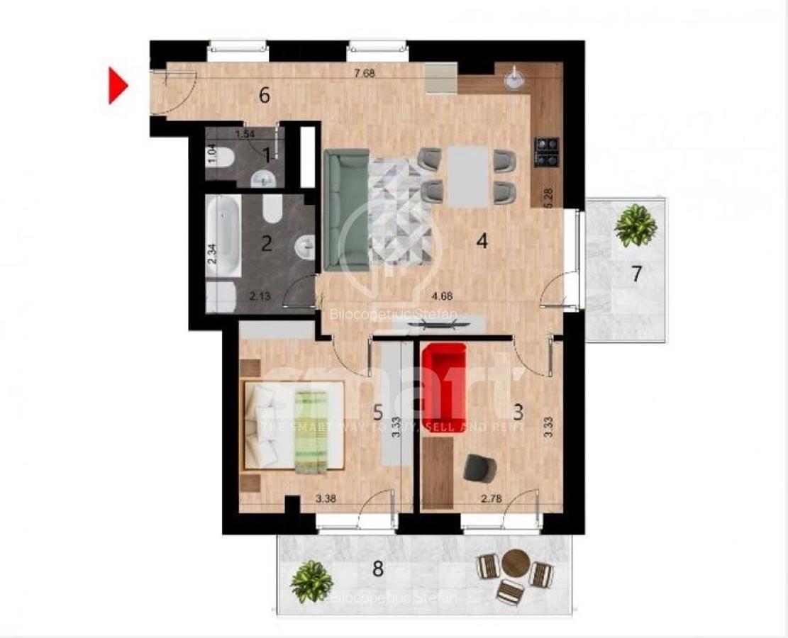 Apartamente 3 camere bloc nou Zorilor - 6