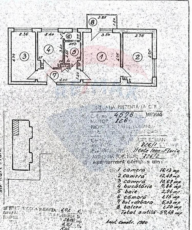 Apartament 3 camere, Centru 59000Euro, etaj 2 - 10 Apartament 3 camere, Centru 59000Euro, etaj 2 - 10