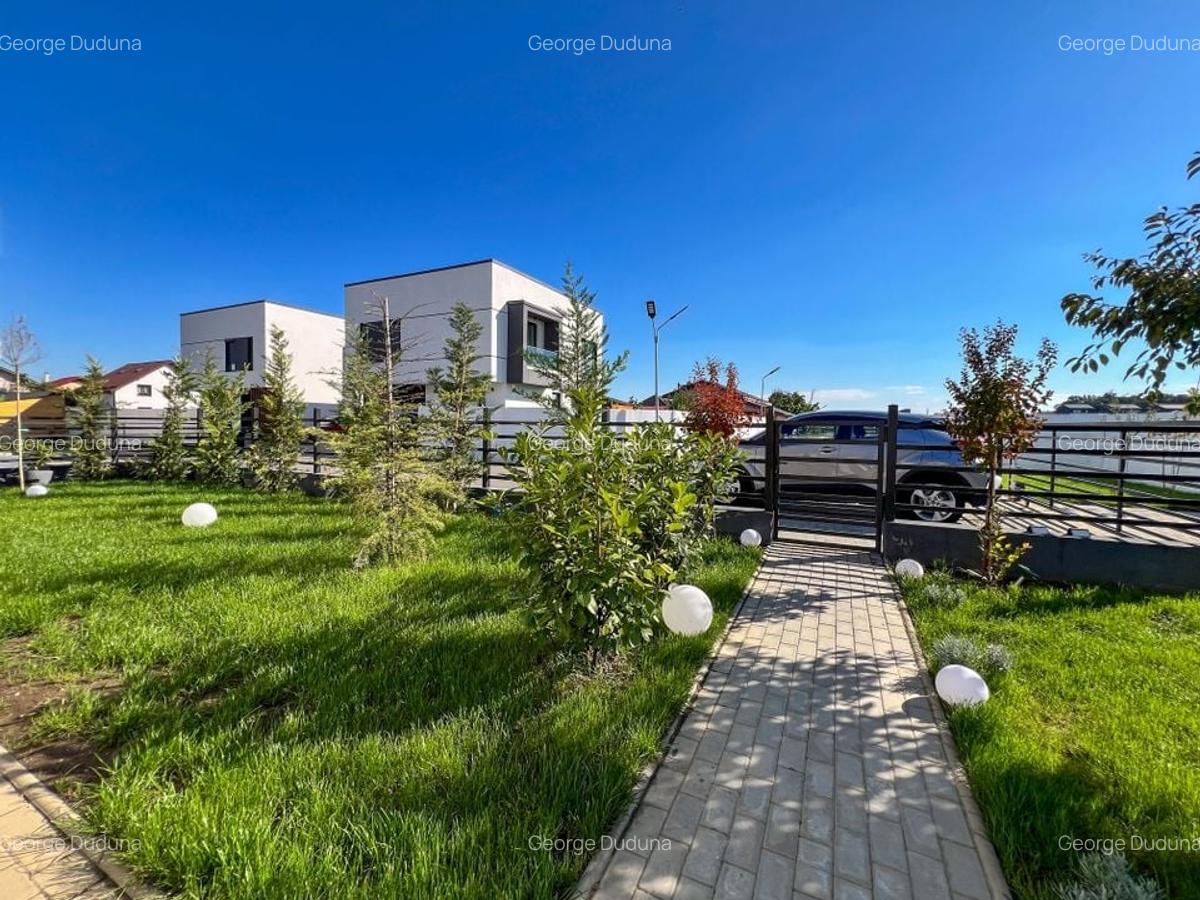 Vilă individuală elegantă, complet mobilată și utilată, lângă parcul și pădurea din Corbeanca - 38